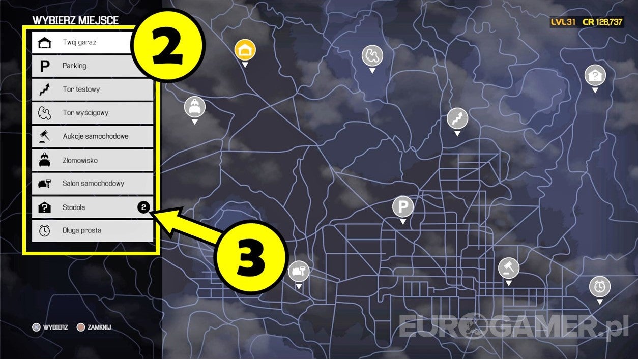 Car Mechanic Simulator 2021 mapa i wszystkie lokacje Eurogamer.pl